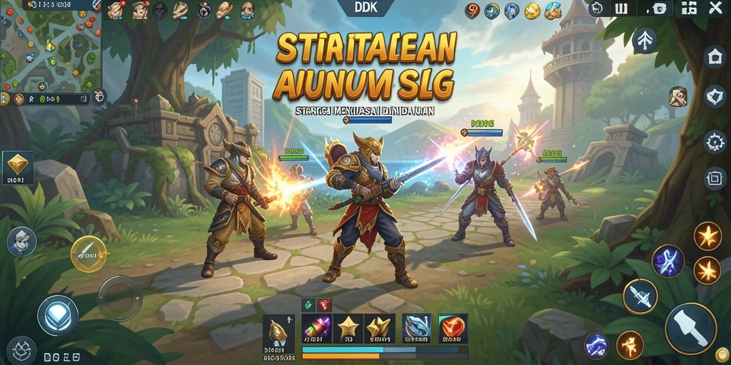Tampilan gameplay strategis dan interaktif DKK yang mengesankan.