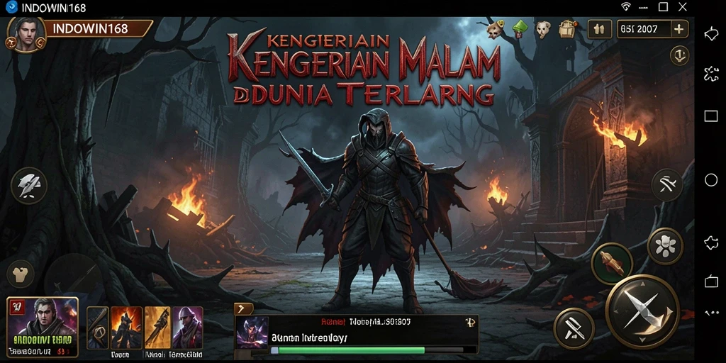 Tangkapan layar dari gameplay menakutkan INDOWIN168.