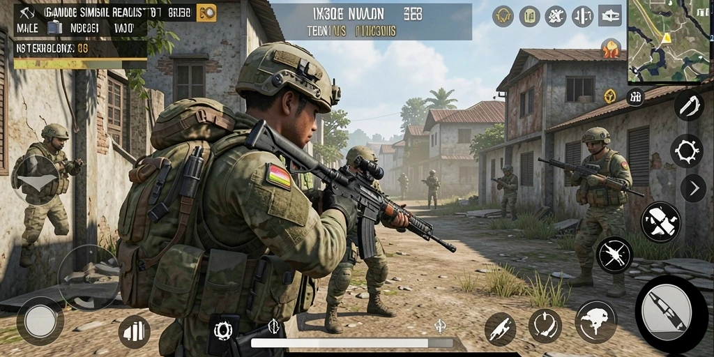 Screenshot dari gameplay NX303 yang menunjukkan simulasi yang mendetail.