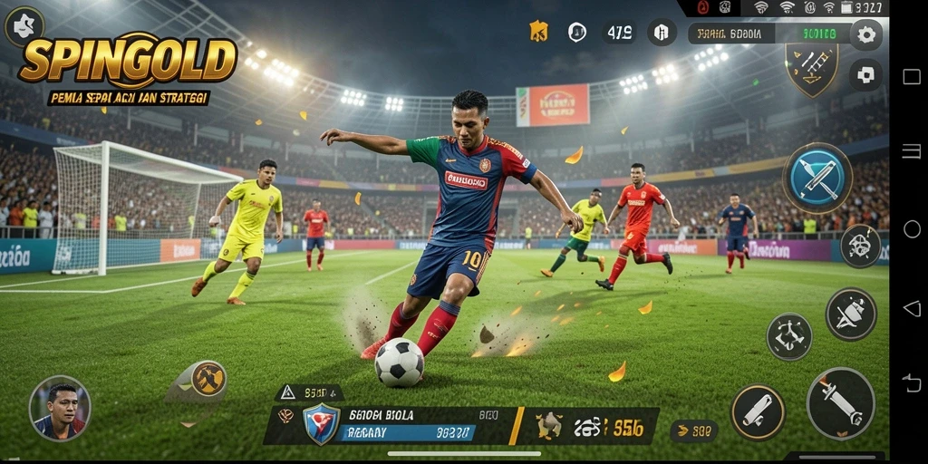 Tampilan menarik dari gameplay SPINGOLD yang intens dan mendebarkan.