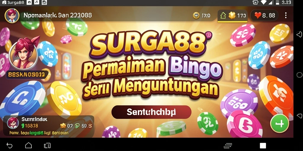 Gambaran gameplay seru dalam SURGA88 Bingo.