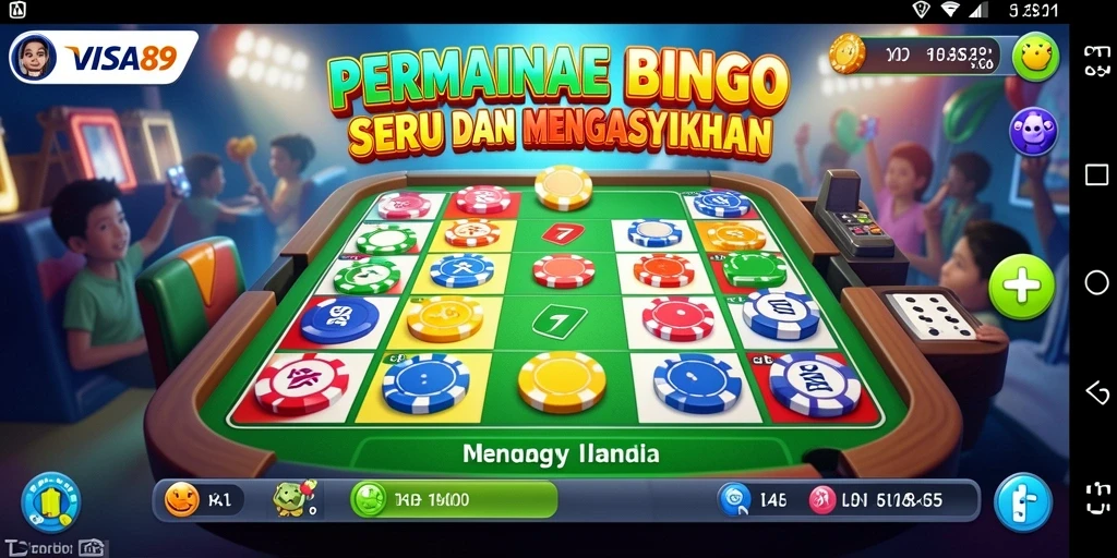 Screenshot gameplay Bingo menarik dari VISA89 yang menunjukkan keseruan permainan.